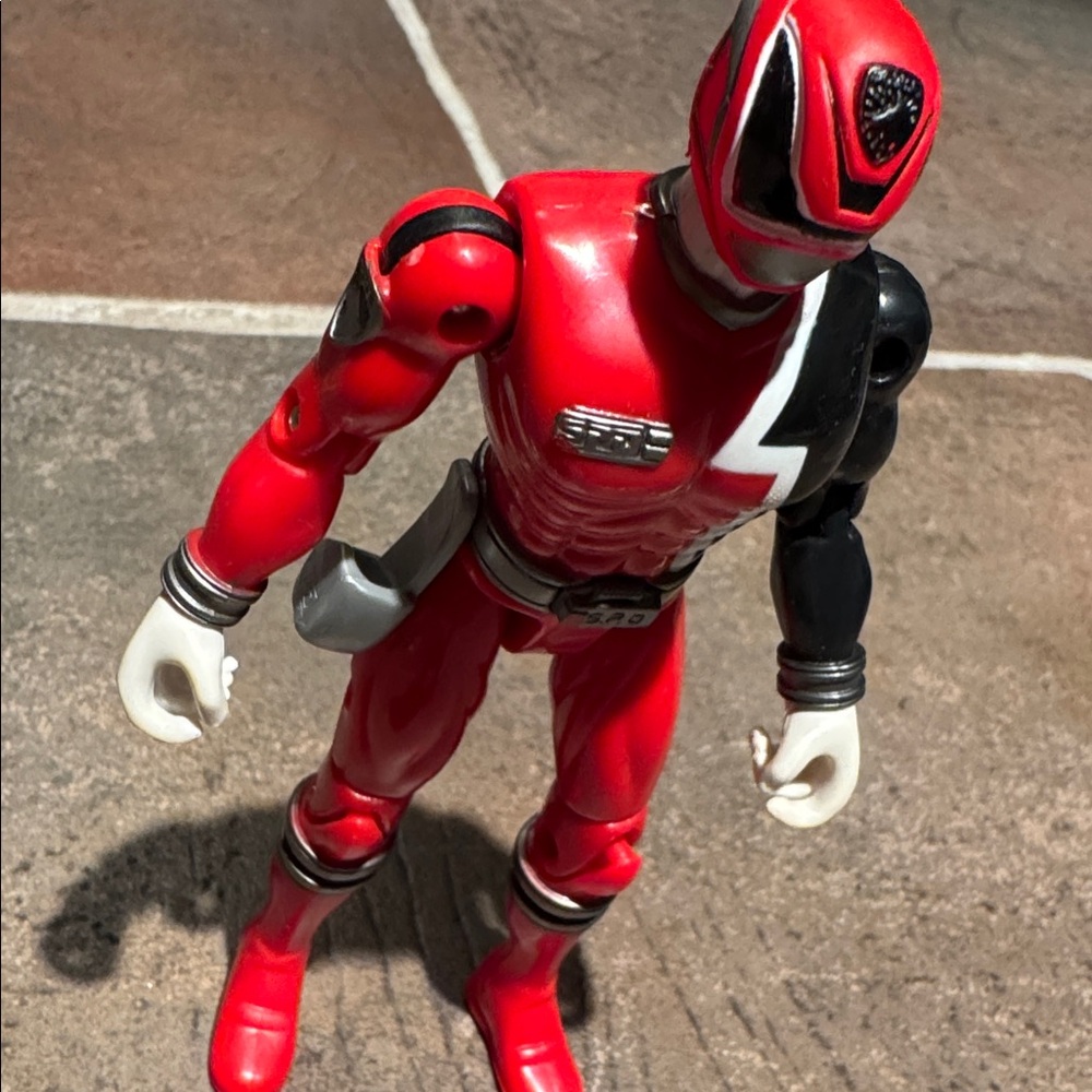 Power Rangers S.P.D. Red Ranger 6” Action Figure 2004 MMPR Bandai As Seen - Picture 2 of 7